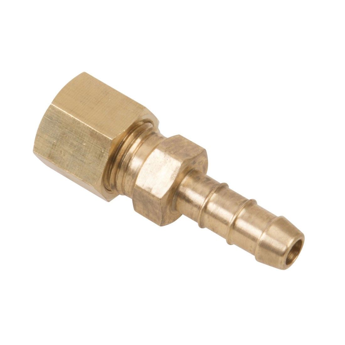 Rechte Knelkoppeling 8mm x Slangpilaar