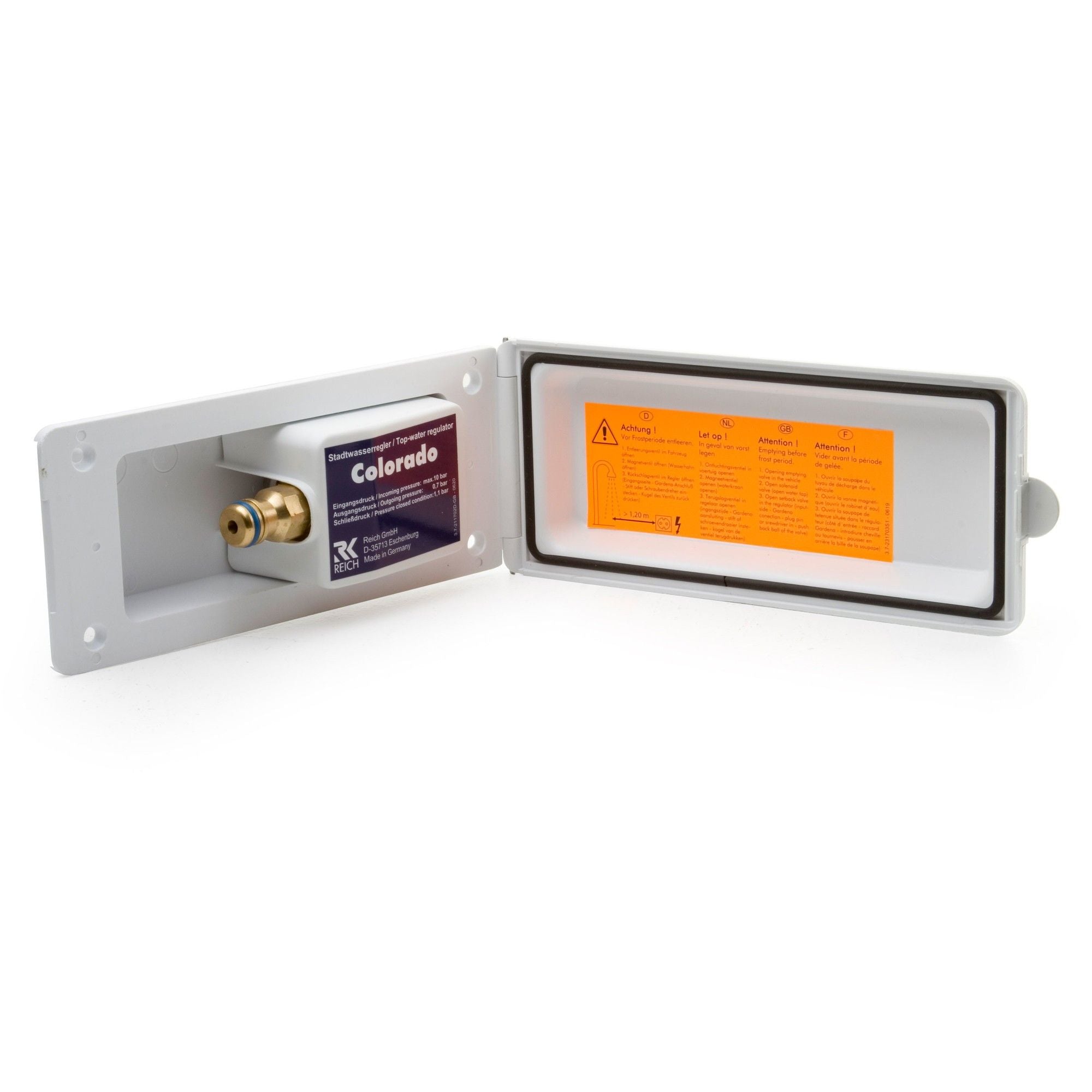 Reich Colorado Aansluitkast Water Buitenwandaansluiting Wit