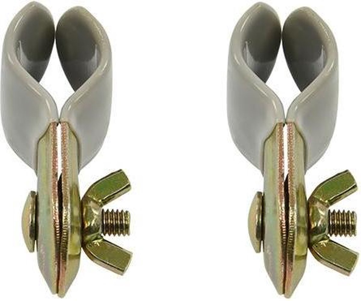 Campking Daksteunklem Rubber Coated 25mm 2st