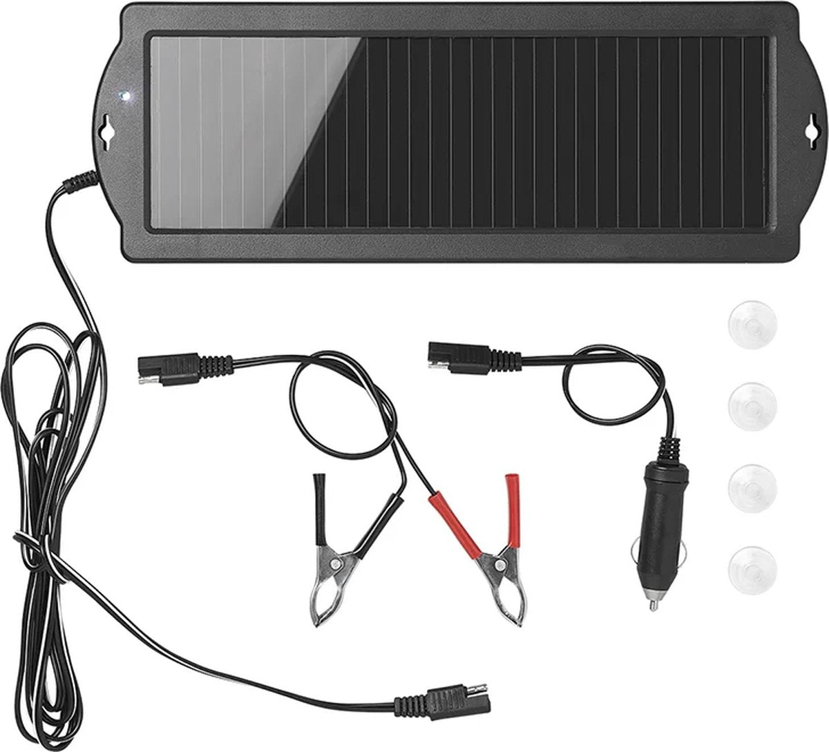 ProPlus Acculader Druppelaar Solar Druppellader 12 Volt 2.4 Watt