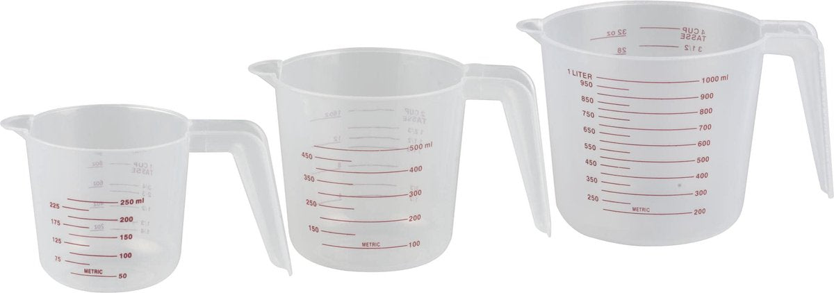 Alpina Maatbeker Transparant 3-Delig