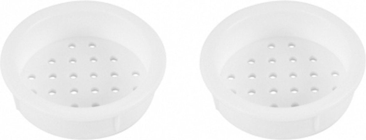 Rozet Wit 34-39mm Rond Inbouw 4st