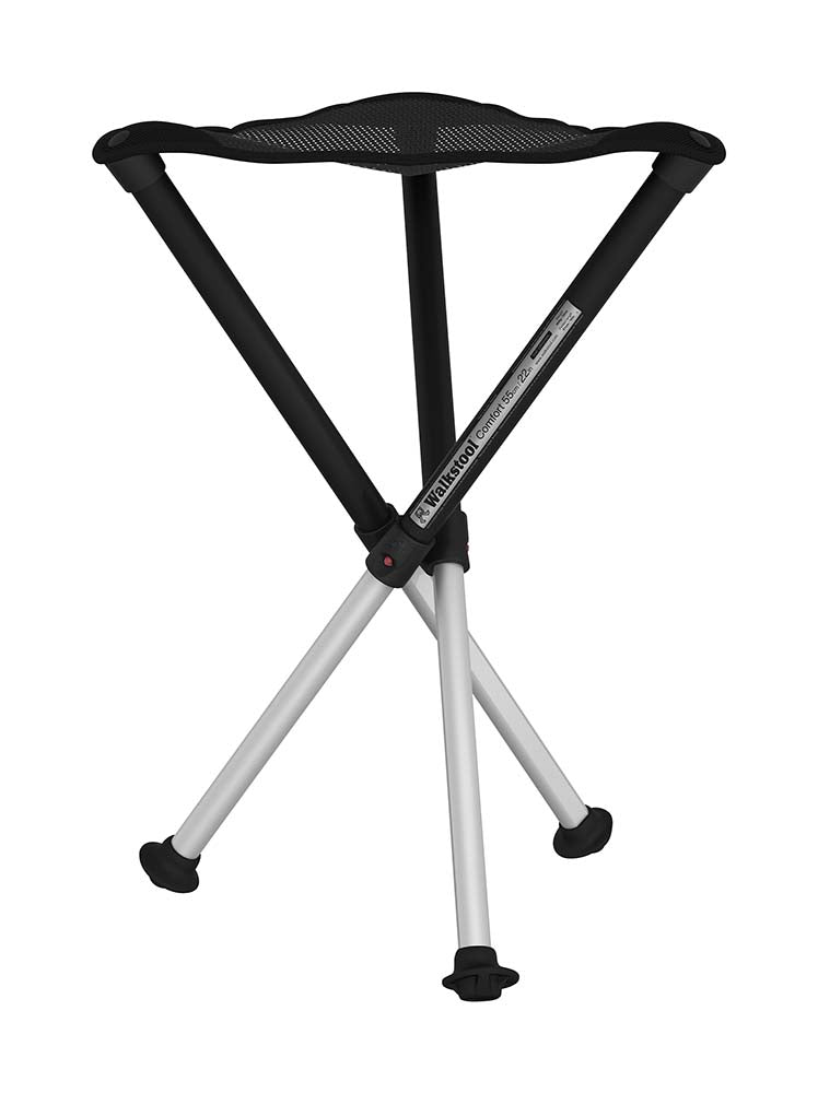 Walkstool 3-Poots Krukje Comfort 55 cm Verstelbaar Zwart