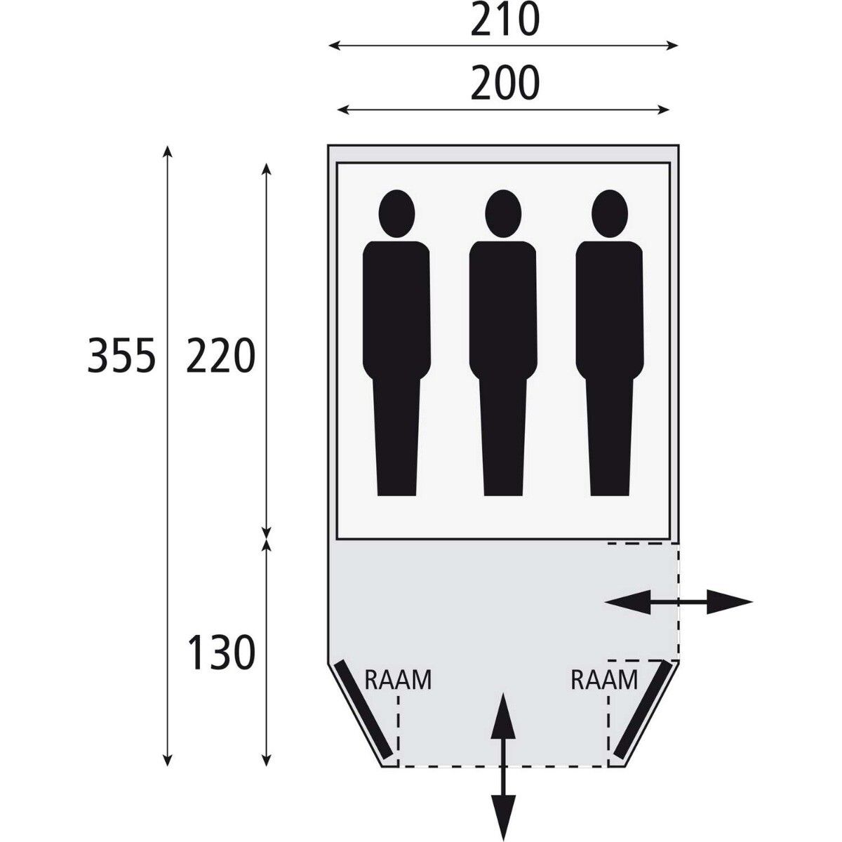 Safarica Laguna 210 Koepeltent