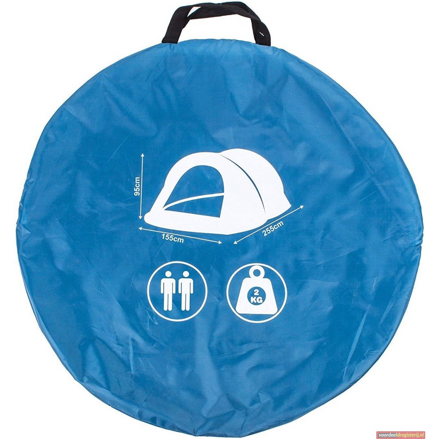 Dunlop Pop-Uptent Tweepersoons 255x155x95cm Blauw