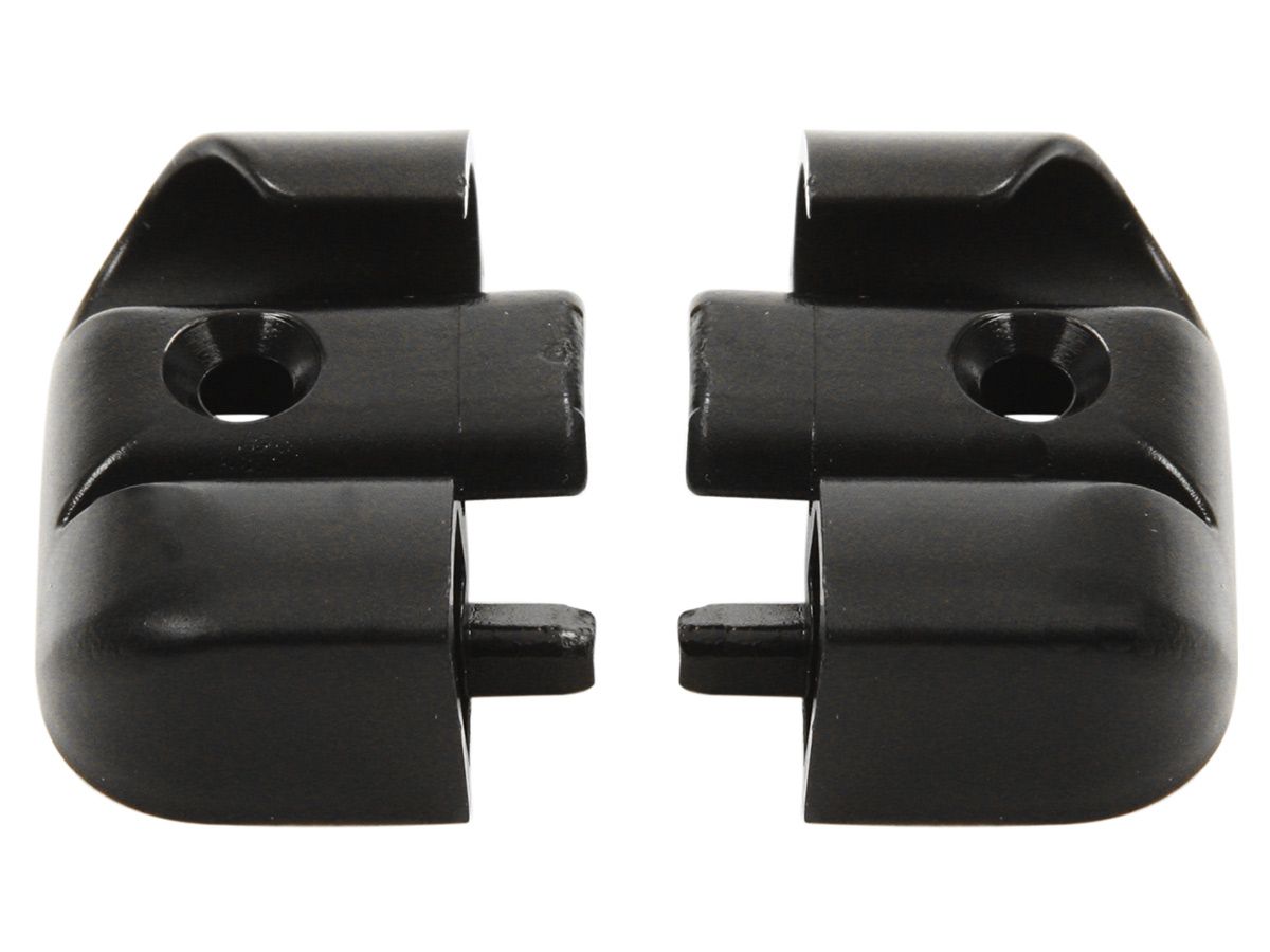 Eindstukje Scharnierlijst Zwart L+R