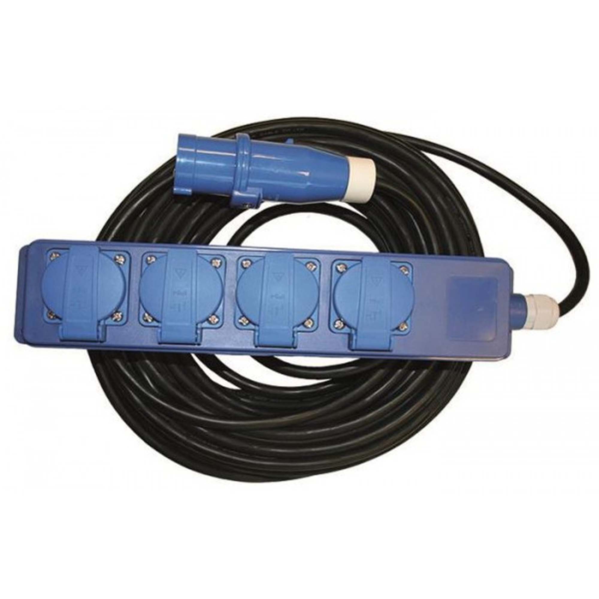 Haba CEE 4-Weg Stekkerdoos 20M