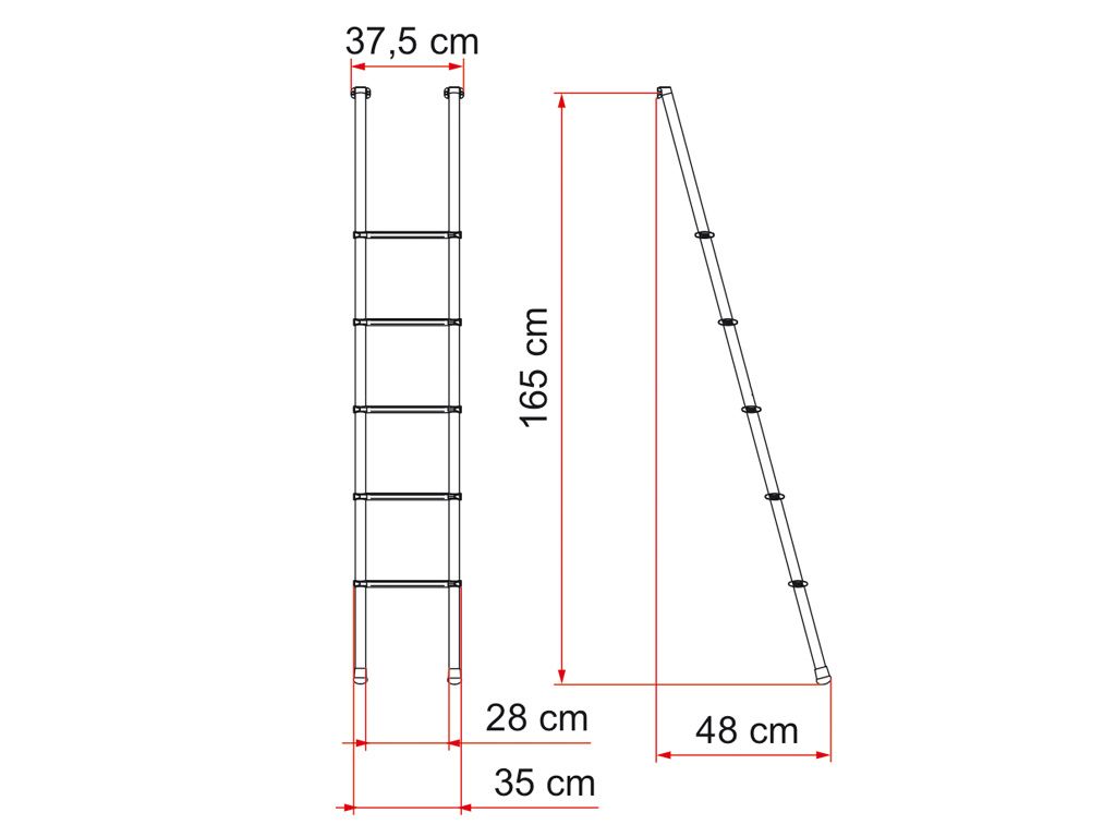 Fiamma Deluxe 5B Ladder