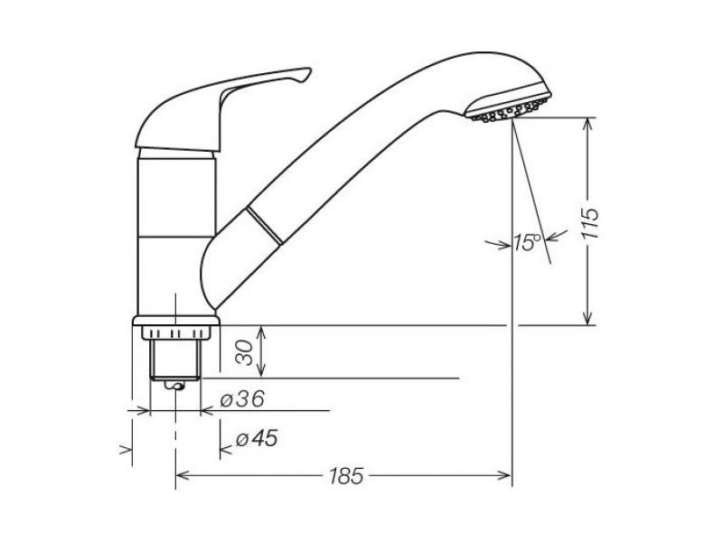 Reich Kama Julia Mengkraan Chroom 36mm