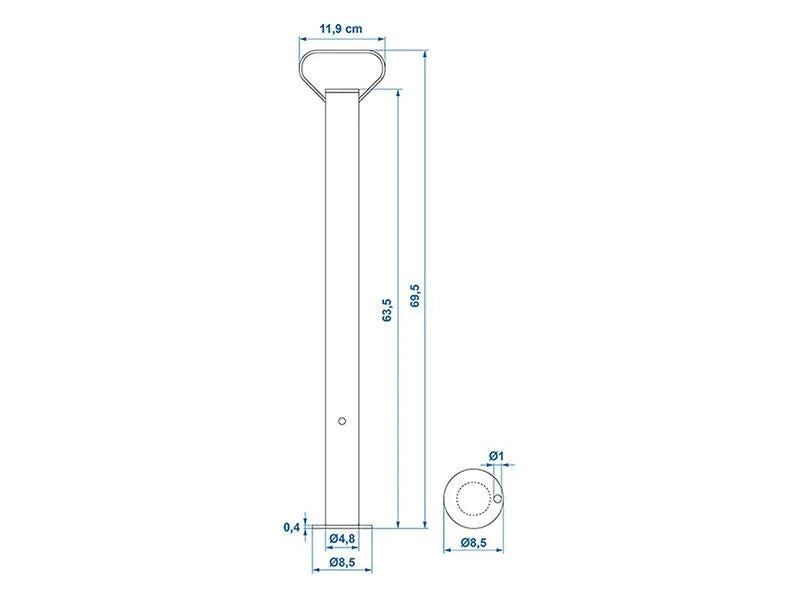ProPlus Steunpoot Ø 48 x 650 mm