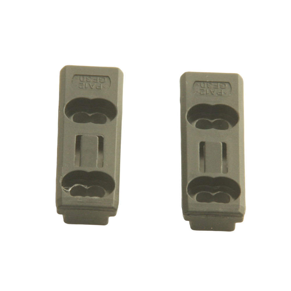 Vastzetplaat polyfix uitz./raamd 2 st