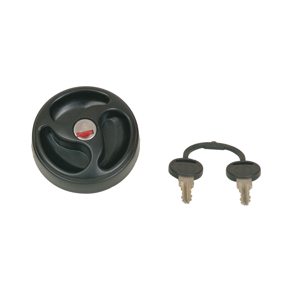 Gimeg Afsluitdeksel Met Slot Zwart