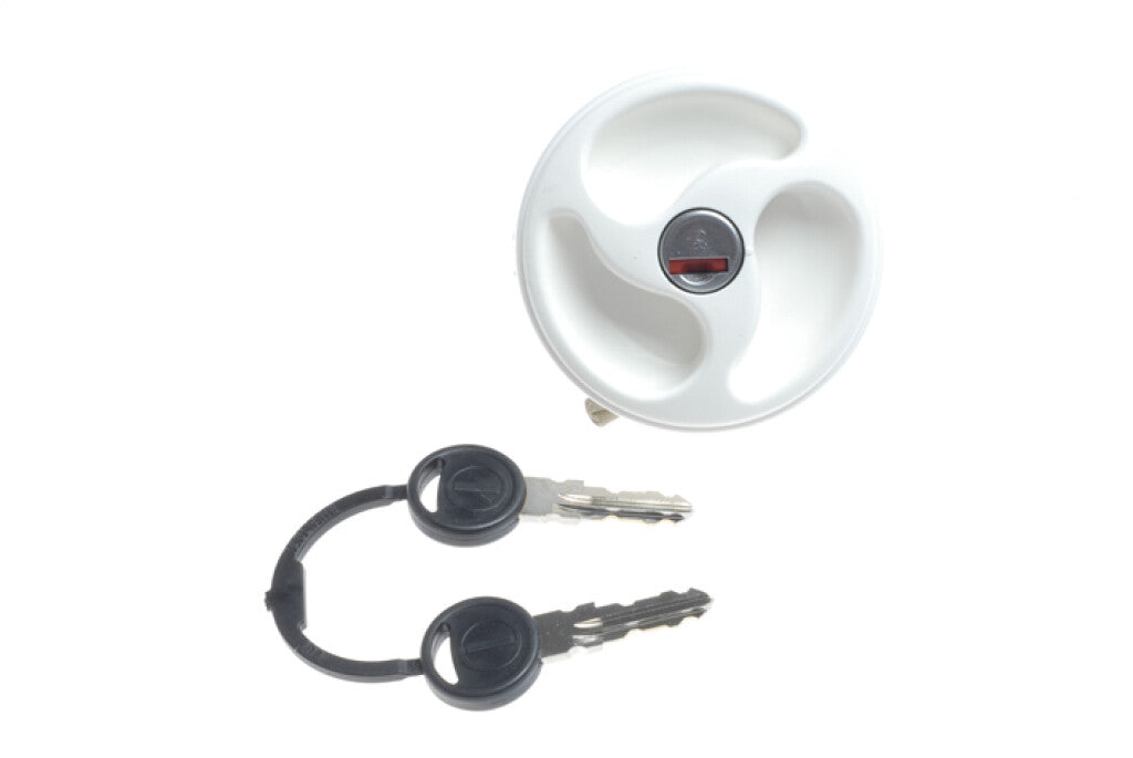 Gimeg Afsluitdeksel Met Slot Wit