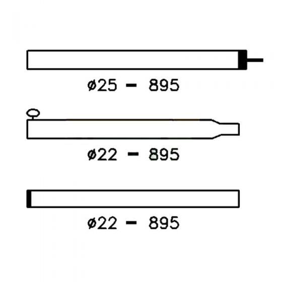 Campking Caravanvoortentstok 25/22mm 170-260cm Aluminium (K)
