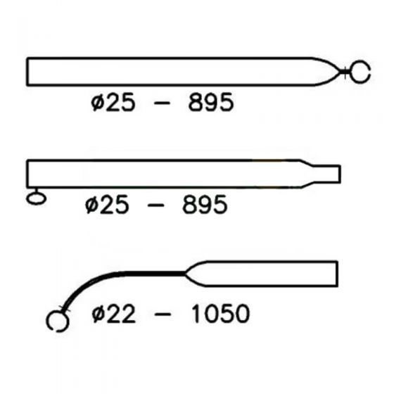 Campking Voortenspanstok 25/22mm 210-275cm Aluminium (G)