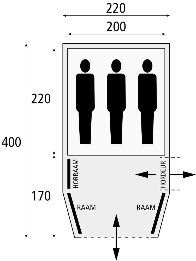 Safarica Blackhawk 220 Tunneltent