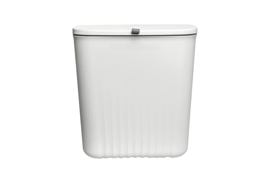 Haba Brescia Afvalbak Met Wegklap Deksel Wit