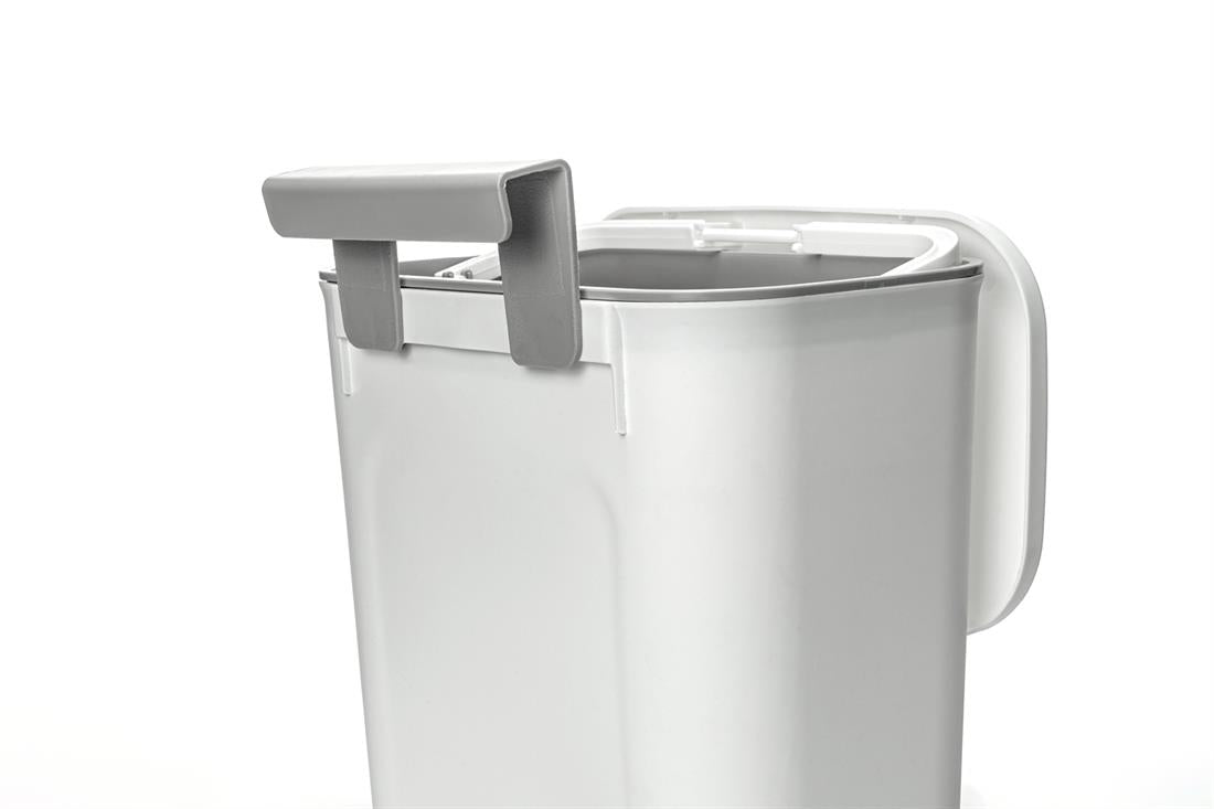 Haba Brescia Afvalbak Met Wegklap Deksel Wit