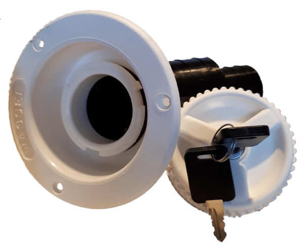 Reich Watervuldop Kort Kunststof 40mm Wit