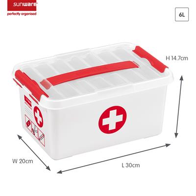 Sunware Q-Line EHBO Doos Met Inzet 6L