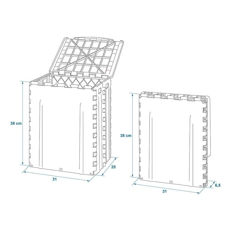ProPlus Afvalbak Opvouwbaar 35 L