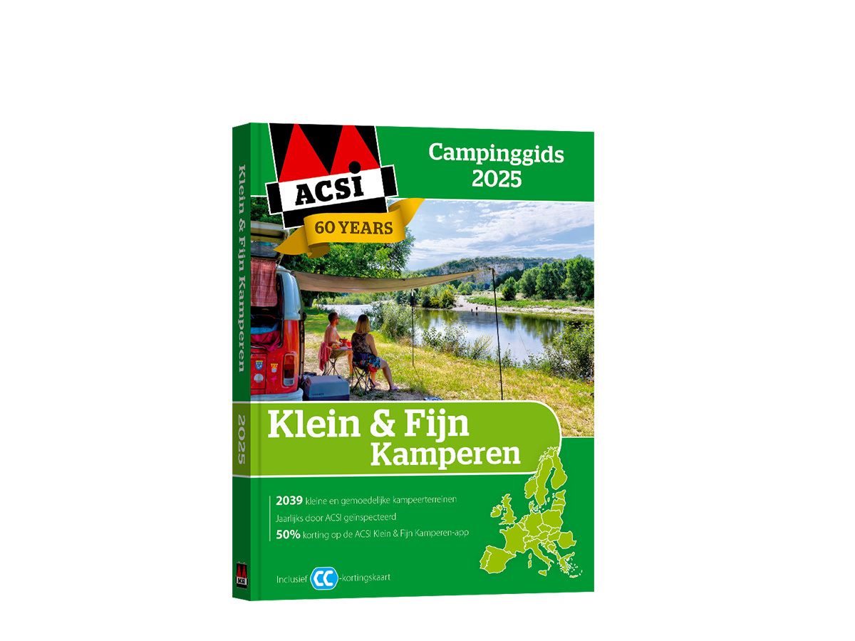 De ACSI Klein & Fijn Kamperen campinggids 2025 is ideaal voor personen die nieuwe, rustige kampeerlocaties en campings willen ontdekken.