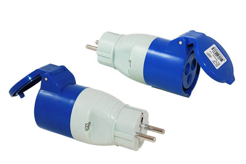 Adapter Schuko Stekker En CEE Contrastekker