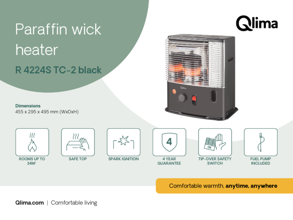 Qlima R4224 STC-2 Petroleumkachel