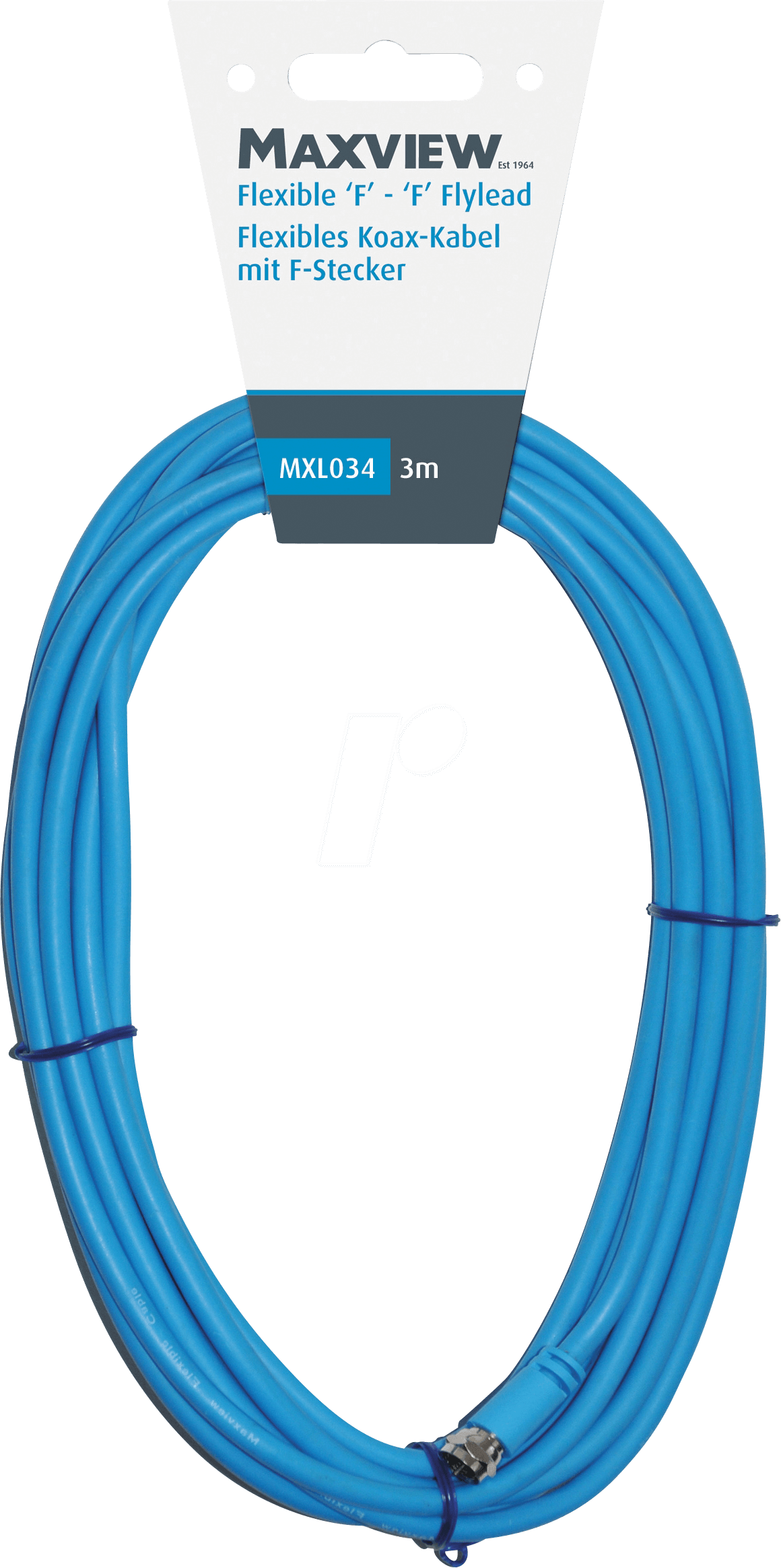 MAXVIEW Flexibele Coaxkabel F-Connector 3M