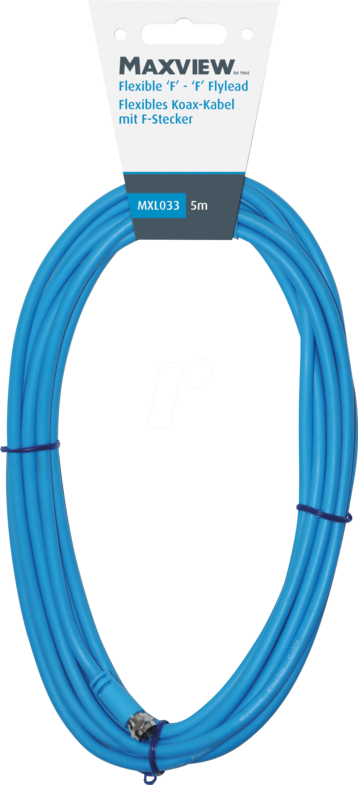 MAXVIEW Flexibele Coaxkabel F-Connector 5M