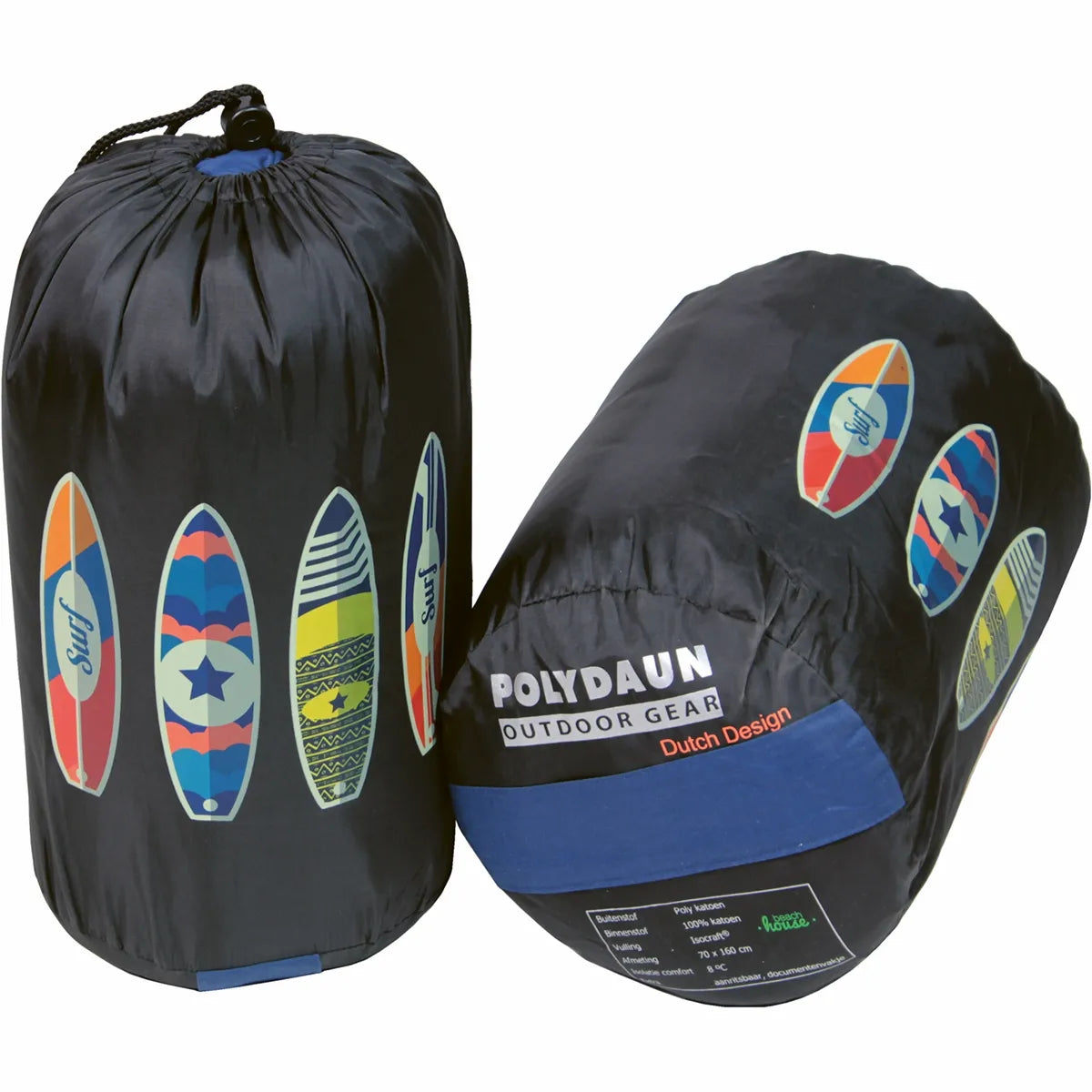 Polydaun Beach House Junior Blauw Kinder Slaapzak