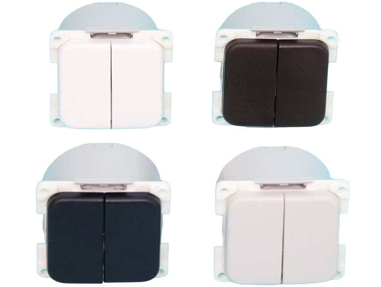 Presto Wipschakelaar Dubbel Inbouw