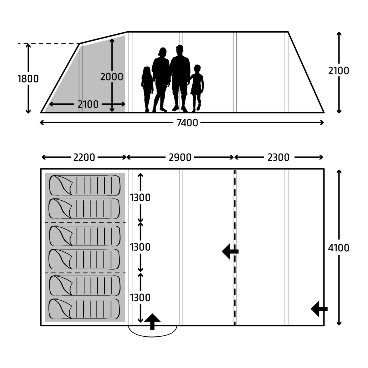 Kampa Croyde 6 Air TC