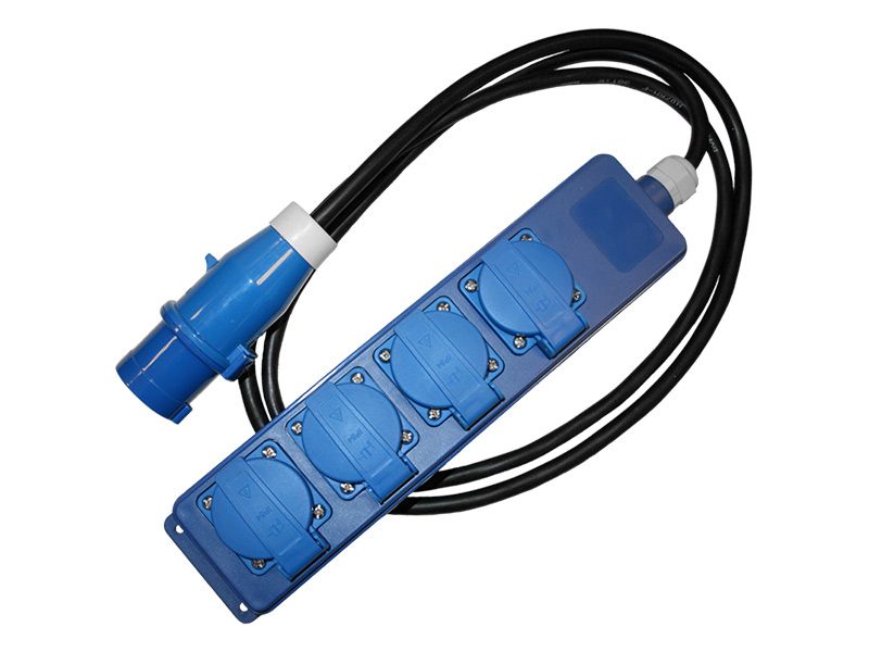 Haba CEE 4-Weg Stekkerdoos 1,5M