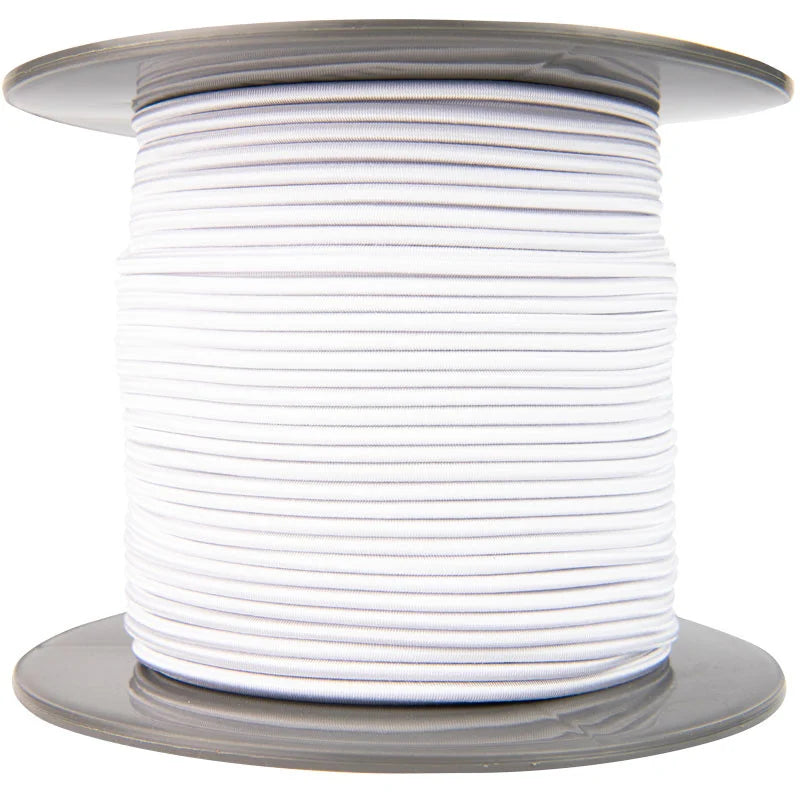 Elastisch Koord 4mm Wit Trapezekoord Per Meter