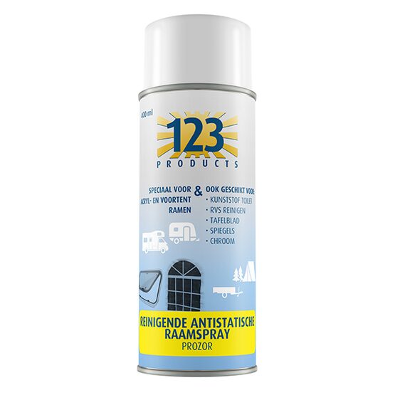 123 Products Prozor Antistatische Raamspray 400ML