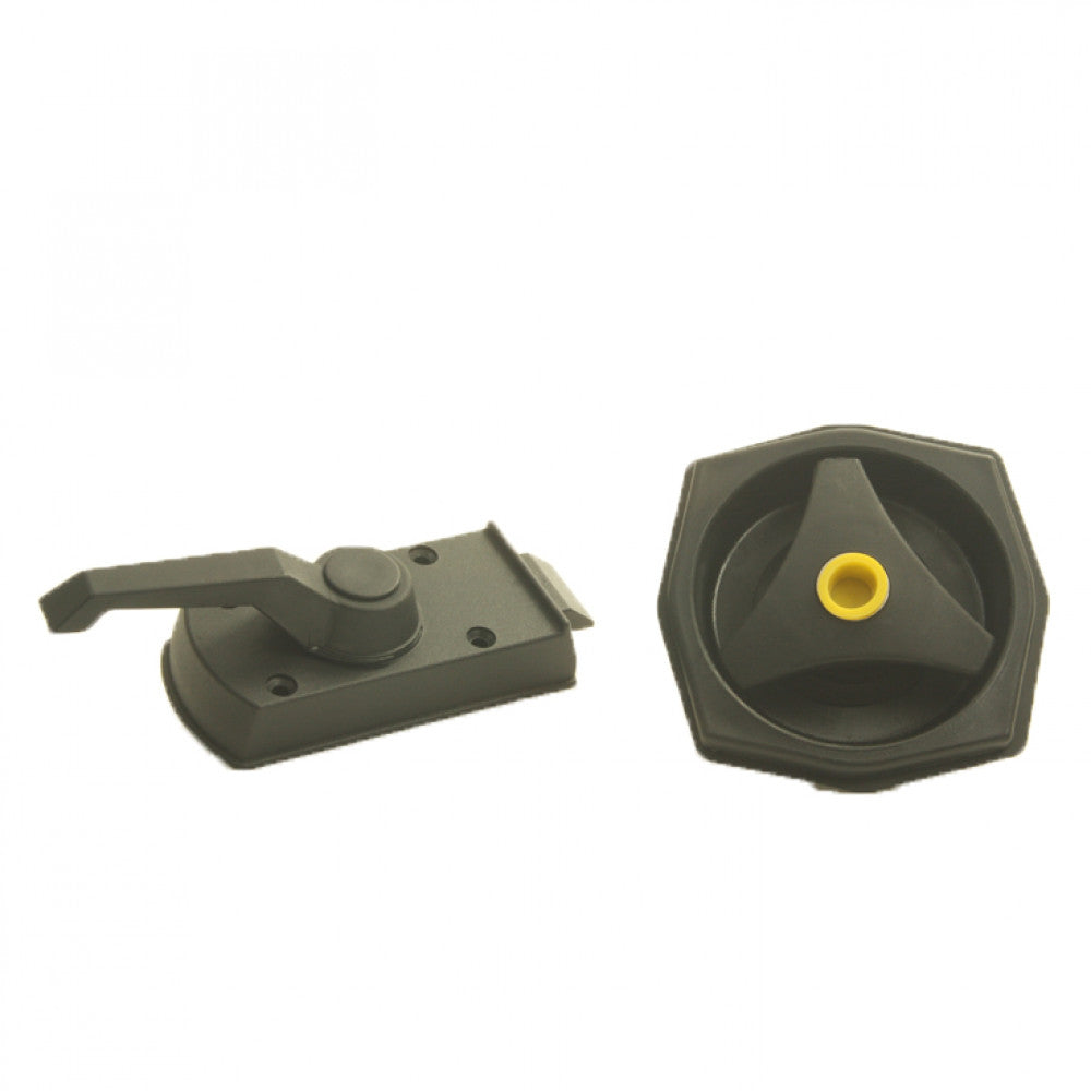 OCS Deurslot Rond FF2 Zonder Cilinder Links Zwart