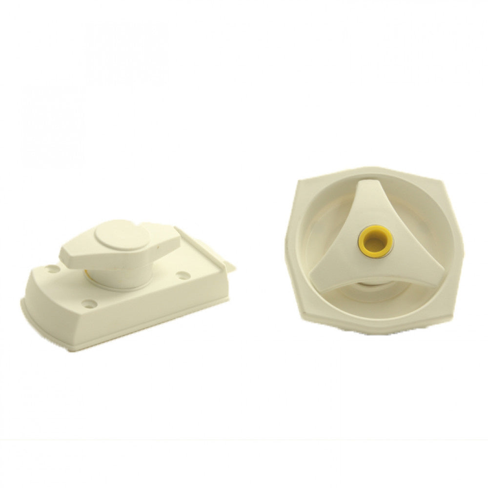 OCS Deurslot Rond FF2 Zonder Cilinder Rechts Wit