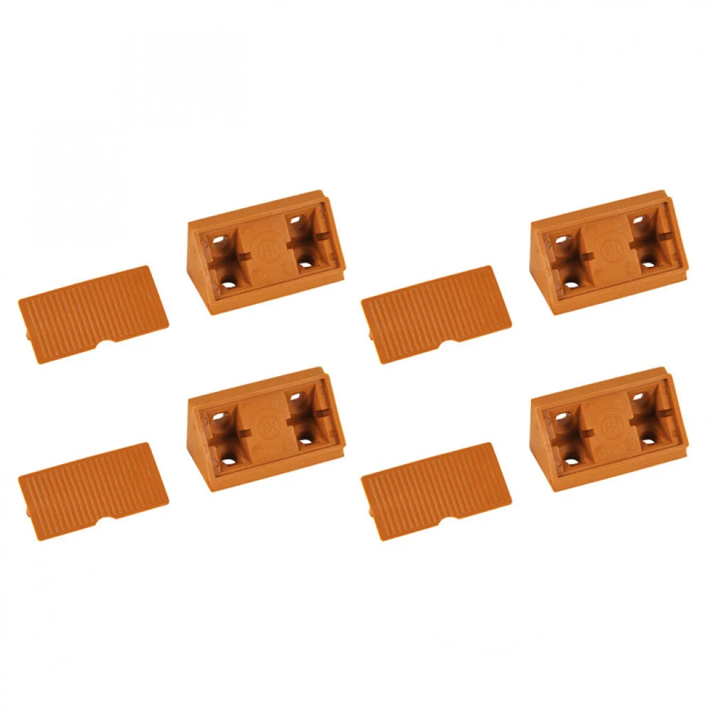 Hoekverbinder Met Kap Beige 4st