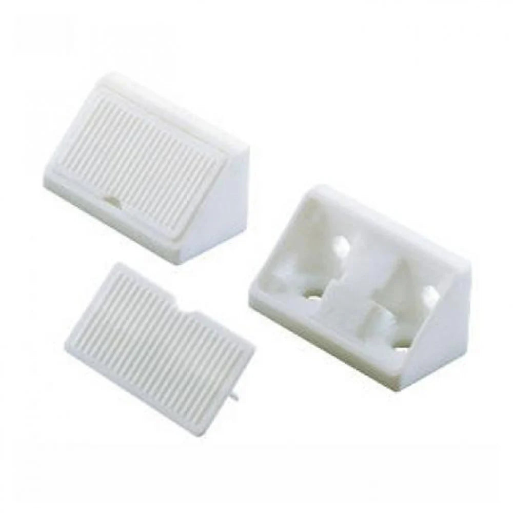 Hoekverbinder Met Kap Wit 4st