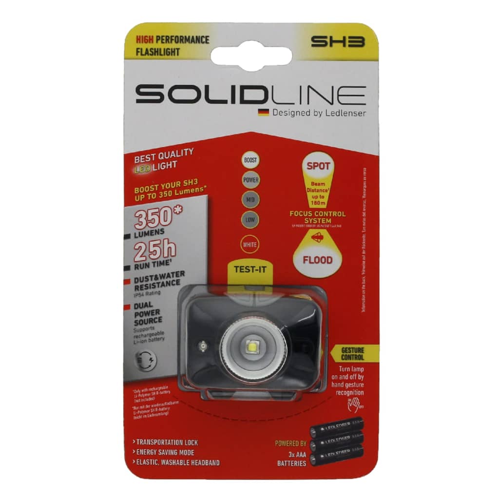 SOLIDLINE SH3 Hoofdlamp