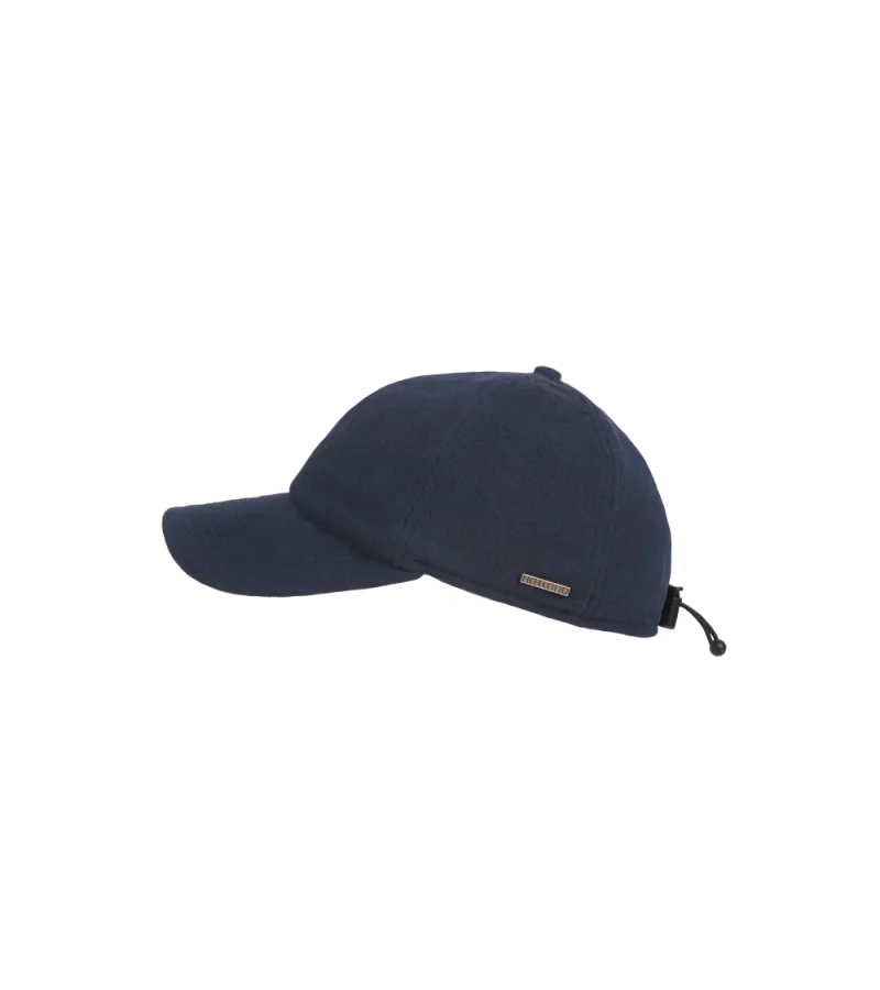 Hatland Lenox Wollen Pet Met Oorflap Navy (L/XL)