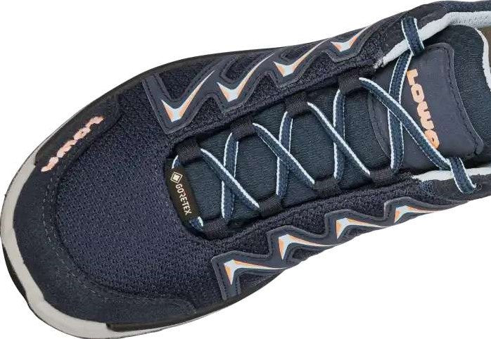Lowa Innox Pro GTX Low Navy/Salmon Dames Wandelschoen