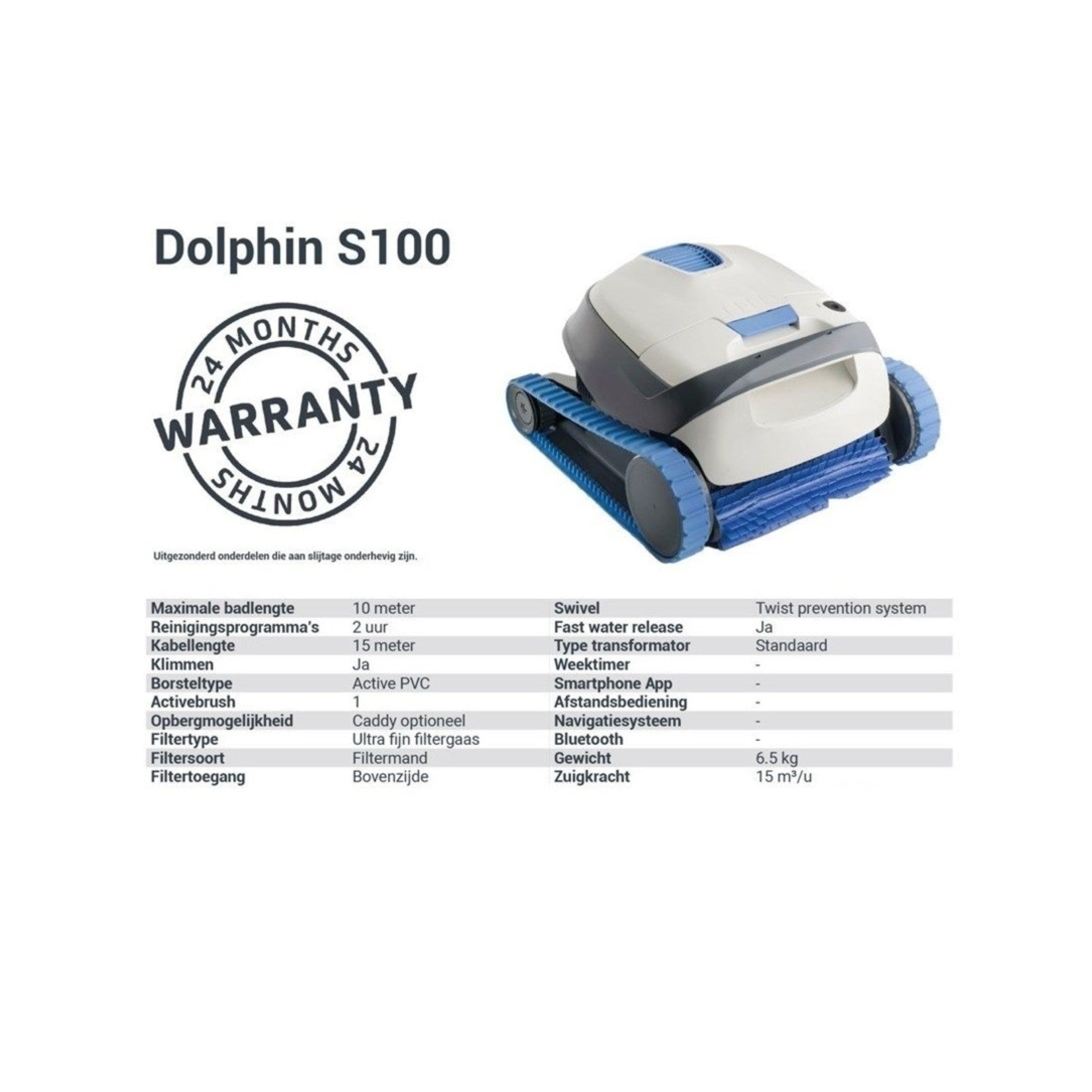 Dolphin S100 Zwembadrobot