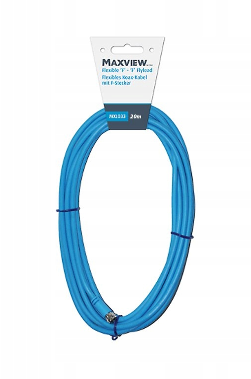 MAXVIEW Flexibele Coaxkabel F-Connector 20M