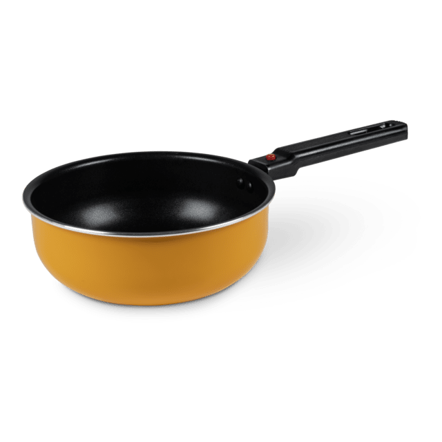 Kampa Steelpan Saucepan Sunset Geel Ø18 cm