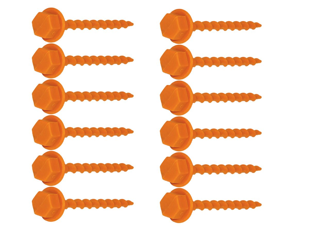 Peggy Peg Schroefharing S Set Oranje 12st