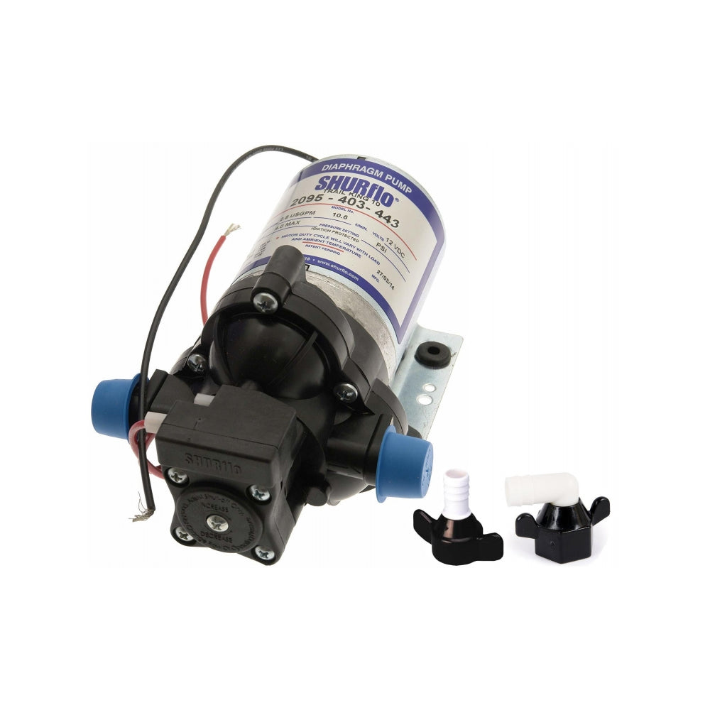 Shurflo Pomp 10,6L 12v Aqua/Trailking Waterpomp