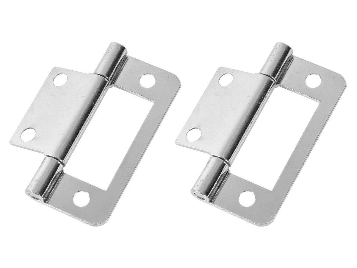Scharnier 2-50mm Vlak Chroom 2st