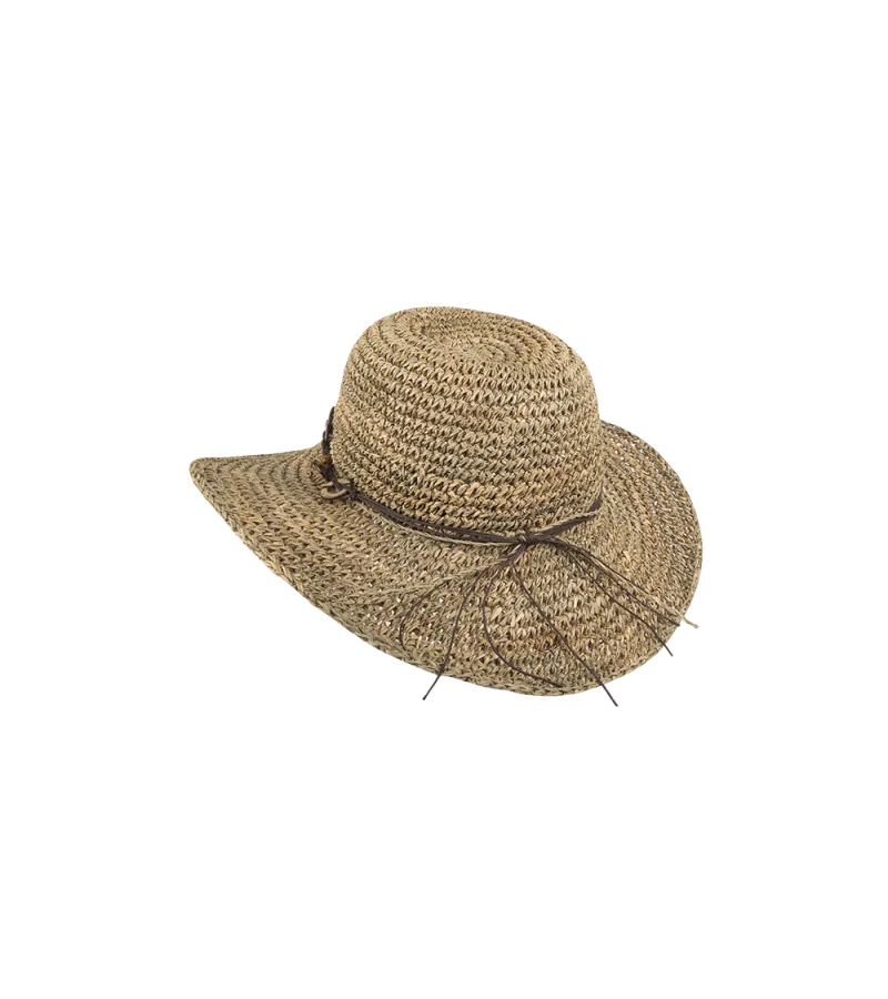 Hatland Tasmine Zeegras Hoed Met Brede Rand